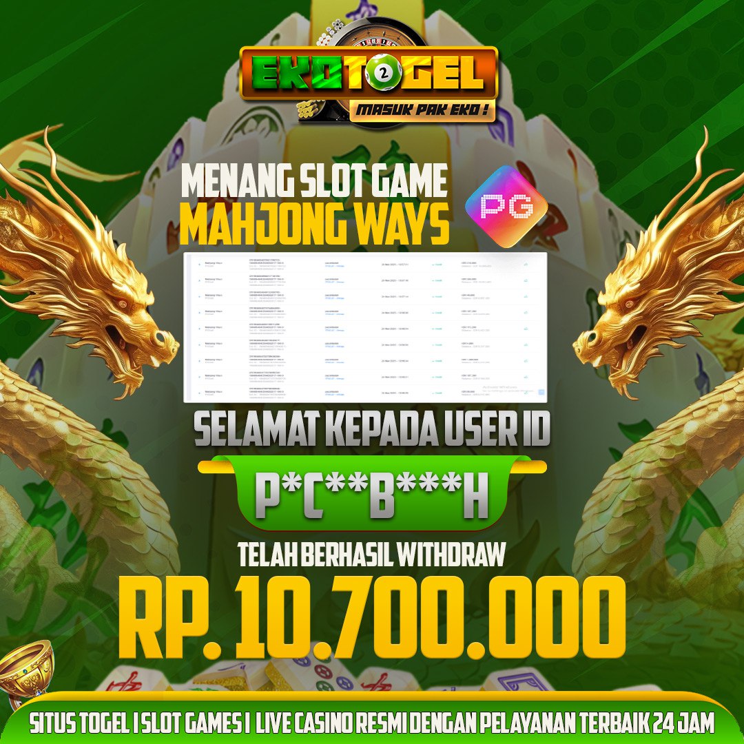 BUKTI JACKPOT MAHJONG WAYS EKOTOGEL